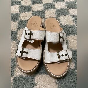 OASIS SOCIETY CALIFORNIA Gabriella Dual Buckle Sandal retro platform chunky 8.5